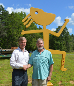 Marc & Governor McDonnell's Dedication of Chief Powhatan Sculpture